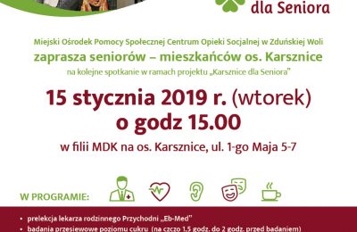 Spotkanie w ramach projektu „Karsznice dla Seniora” Spotkanie w ramach projektu „Karsznice dla Seniora”