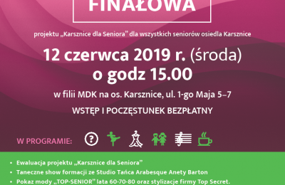 Gala finałowa projektu „Karsznice dla Seniora” Gala finałowa projektu „Karsznice dla Seniora”