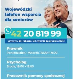 Wojewódzki telefon wsparcia dla seniorów