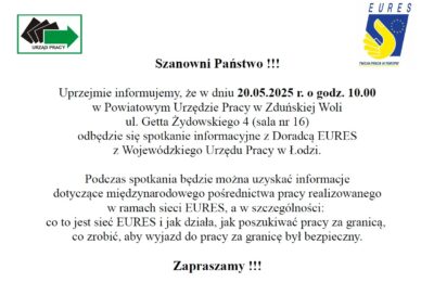 Spotkanie informacyjne z Doradcą EURES